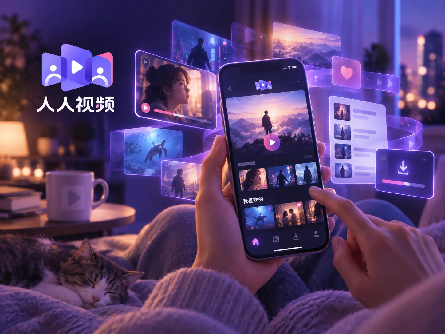 手机与电脑多端观看场景